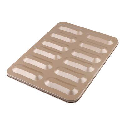 闪电泡芙蛋糕模具烘焙手指饼干点心家用不粘烤盘烤箱专用6连