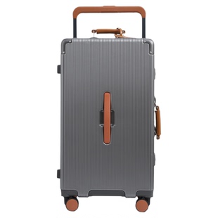 出口日本宽拉杆行李箱女铝框拉杆箱20寸登机男pc旅行箱大容量26寸