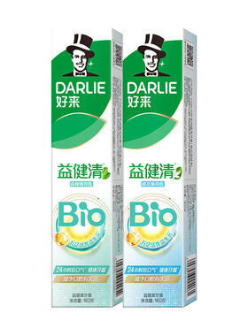 好来原黑人牙膏益健清长效抗口气