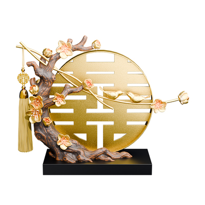 贝汉美铁艺+树脂+实木祝福新中式