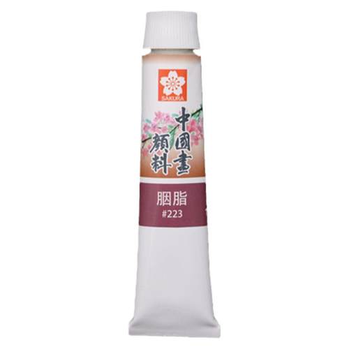 日本樱花国画颜料单支美术生学生入门工笔画钛白金色12色矿物颜彩