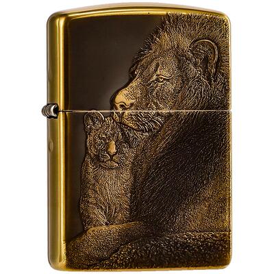 美国黄铜盔甲礼物zippo打火机