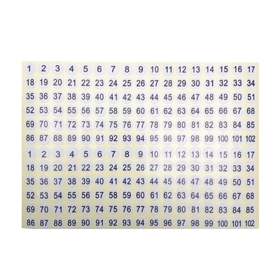 【当天发货】1-102数字号码贴纸