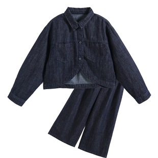 女童牛仔套装春装2026新款儿童韩系穿搭女大童又酷又飒超好看童装