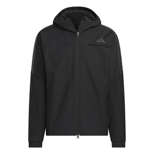 adidas阿迪达斯外套男装2026春季新款户外防风连帽运动夹克KR2511