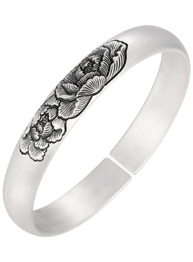 云金丽银999足银手镯送女友