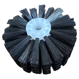 工业空心圆滚尼龙丝小毛刷轮子软毛除尘抛光硬毛清洗毛刷辊滚筒刷