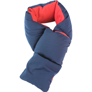 出口日本秋冬季儿童围巾男女孩羽丝绒保暖围脖冬防风滑雪加绒脖套