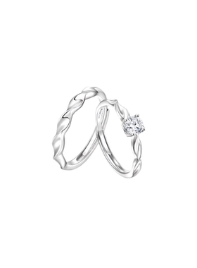 月售500+S925银莫比乌斯情侣对戒