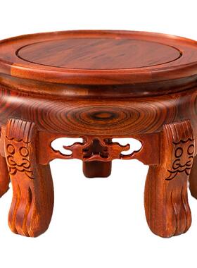 聚铭尊非洲酸枝圆形底座