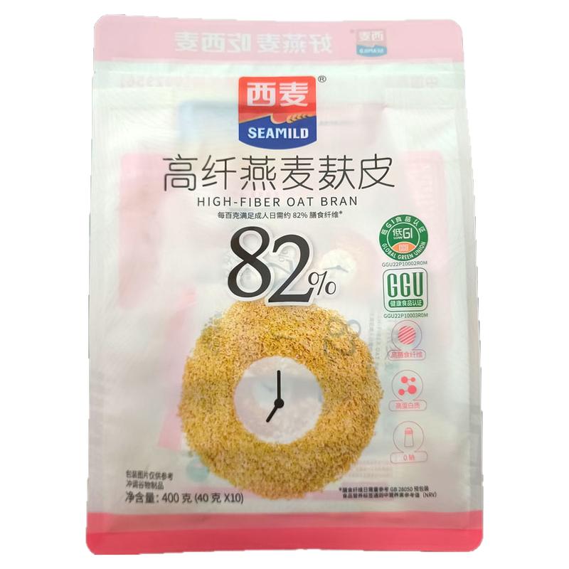 西麦高纤燕麦麸皮400g（40g*10小包）独立小袋冲调谷物高膳食纤维