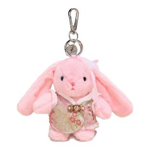YUYI原创可爱少女心新中式温蒂兔子公仔玩偶书包包挂件钥匙扣挂饰