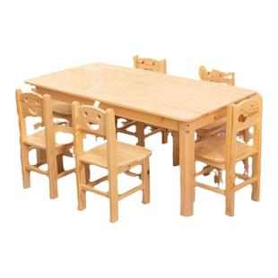 幼儿园专用桌子早教桌专用桌子家用实木儿童实木桌椅幼儿园桌椅