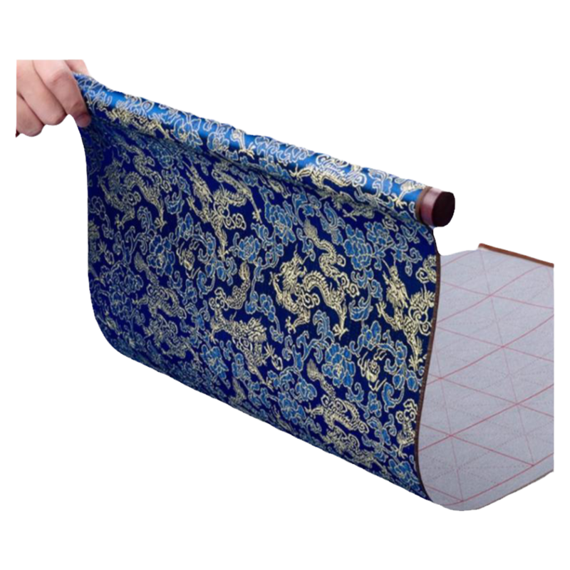 毛笔水写布练字专用加厚字帖小学生成人高级仿宣万次空白毛笔字水写纸书法练习锦缎速干布初学者米字格书法布