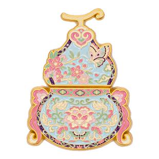 南京云锦研究所博物馆冰箱贴金蟒招财福禄生花磁贴文创礼品伴手礼