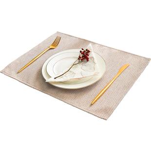 Miss Peony高级复古餐垫防水美法式布艺西餐新年红色氛围盖布桌垫