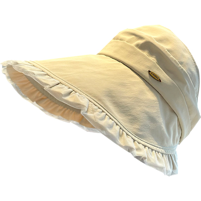 夏季女款防晒宽檐可折叠空顶帽