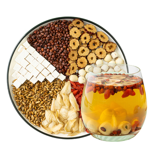 酸枣仁百合茯苓茶莲子大麦红枣安睡养生茶晚安茶安睡茶神睡眠