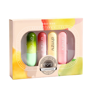 4支装唇膏礼盒套装凡士林滋润保湿唇部护理润唇膏防干裂无色