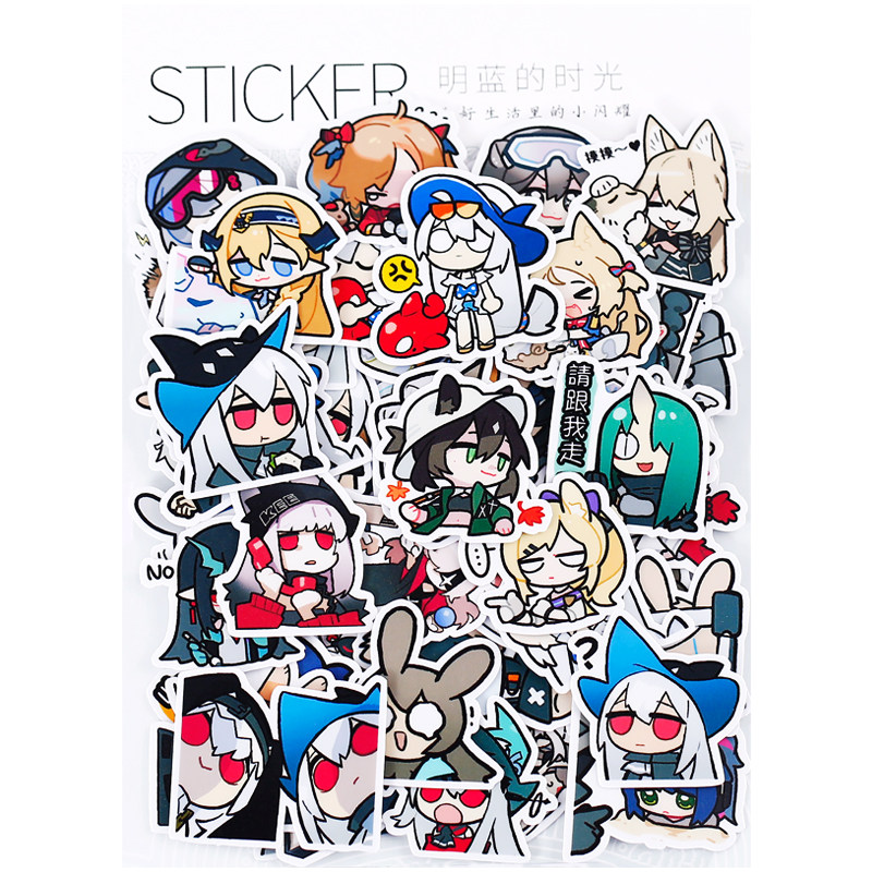 明日方舟手帐贴纸二次元可爱图案