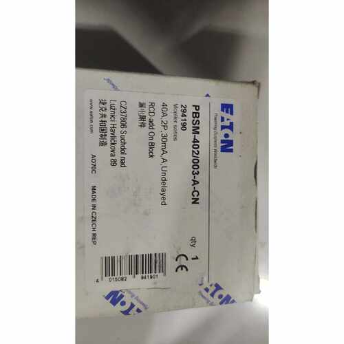 询价-EATON漏电附件型号PBSM402003AC可维修