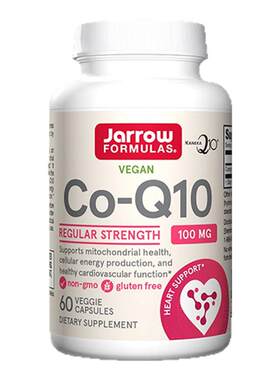 辅酶Q10美国原装进口Jarrow formulas杰诺Co-Q10对心脏好的保健品