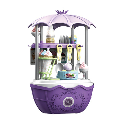 公主巴士紫色儿童冰激凌玩具