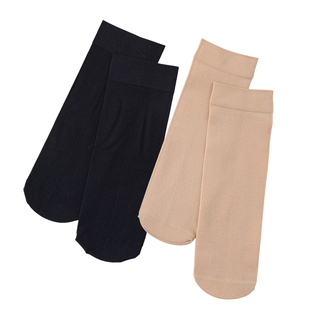 春秋冬丝袜女短款加长中筒防勾丝耐磨肉色天鹅绒不透明加厚钢丝袜