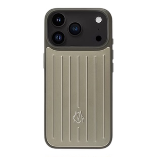 适用于&日默瓦iPhone18ProMax手机壳钛金色新款磁吸RIMOWA17pro保护套行李箱铝镁合金防摔商务官方推荐