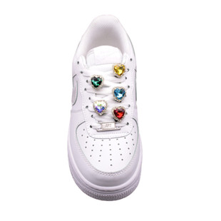 AF1空军一号鞋带扣装饰扣爱心宝石水晶鞋扣配件潮流鞋花diy配饰品