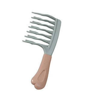 日本大齿梳子宽齿羊毛卷发梳烫头发后女士专用打理蓬松颅顶静电防