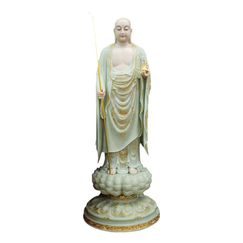 汉白玉九华山地藏王菩萨佛像大型