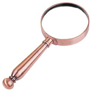 拜斯特全铜高档高清手持放大镜10倍老人阅读维修鉴定专用便携式