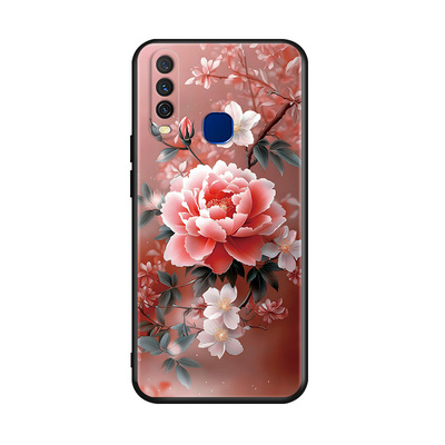 luckrider适用于vivoY3手机壳vivoy3防摔保护套v1901a硅胶外壳v1901t唯美意境u3x小清新v1928a浪漫玫瑰v1928t