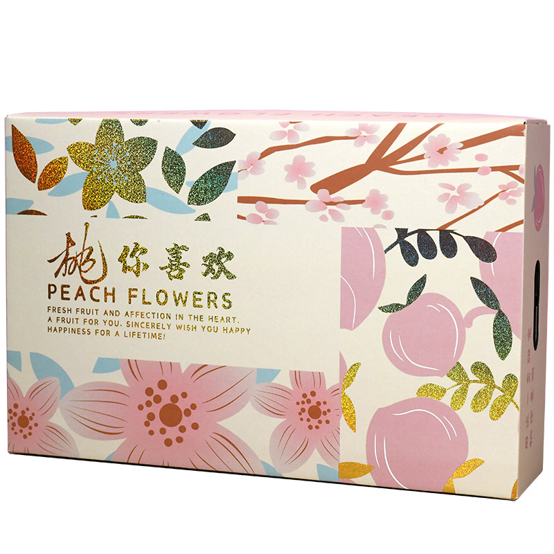 锡澄包装新款高档烫金桃子礼盒