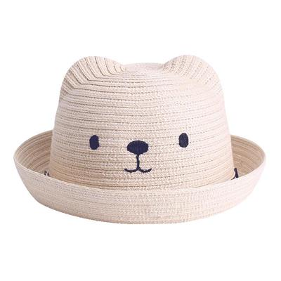 小熊防晒太阳春夏秋季1-2-3草帽