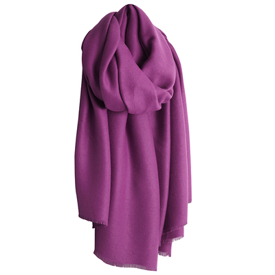 大手笔！巨大尺寸保暖仿羊绒秋冬围巾专属丁香紫玫纯色粉黛系配色