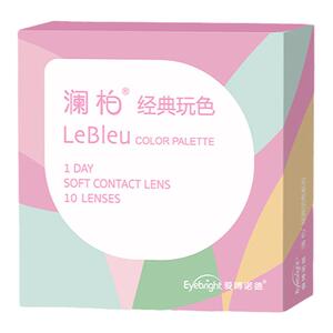 澜柏美瞳玩色系列彩色近视隐形眼镜日抛30片盒装大小直径欧美自然