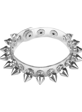 银色塑料宝塔子弹头铆钉透明手链