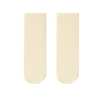 女士冰丝袜子短款夏季薄款天鹅绒丝袜短袜黑白色中筒配凉鞋小皮鞋