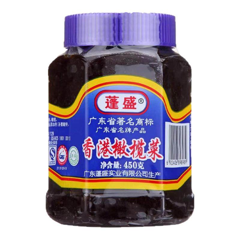 蓬盛香港橄榄菜450g下饭菜潮汕特产酱菜配粥拌饭咸菜榨菜商用尝鲜