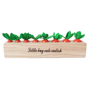 宝宝拔萝卜益智玩具婴幼儿童早教启蒙大小认知数量对应配对教具HJ