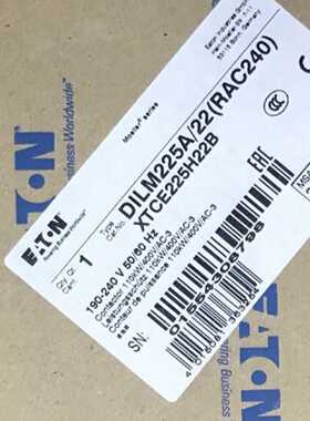 议价全新原装进口 伊顿金钟穆勒交流接触器 DILM225A/22 RAC240