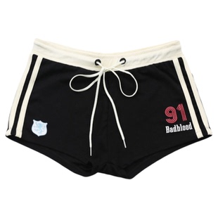 badblood宁艺卓同款辣妹跳舞运动短裤美式复古热裤平角泳裤夏装新