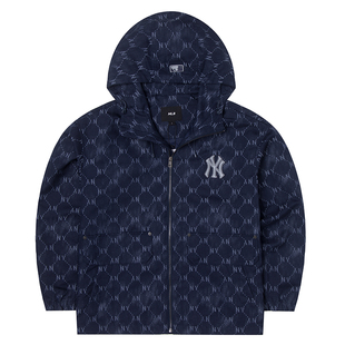 MLB官方NY梭织夹克男女装2025冬季新款运动服防风衣外套3AWJM0554
