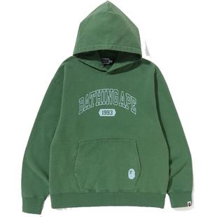 BAPE男装春夏猿人字母爆裂纹印花图案连帽卫衣114010K