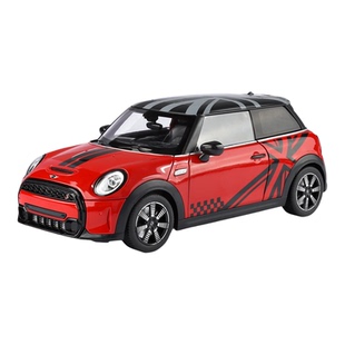 正版1/18宝马mini cooper S合金车模仿真小汽车模型男孩收藏摆件