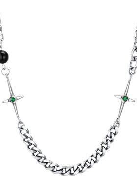 小众高级感四星芒拼接项链