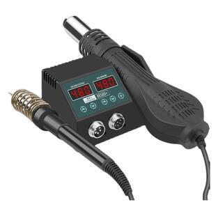 鹿仙子热风枪焊台8858小型便携式数显焊枪手机维修专用焊锡电烙铁