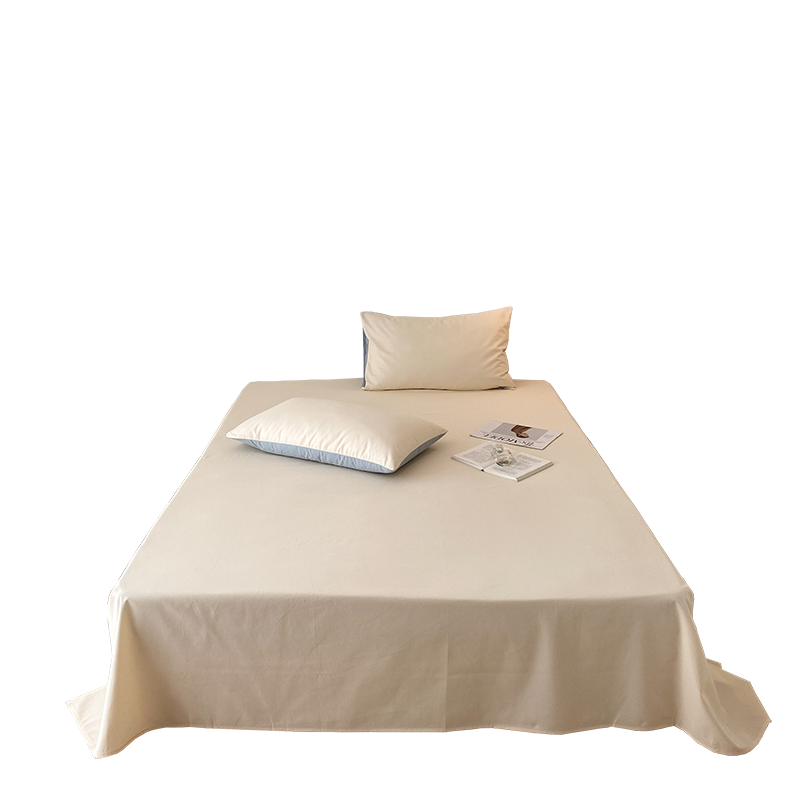 60s床单单件纯棉双人加厚磨毛纯色100%全棉学生宿舍单人床单ins风